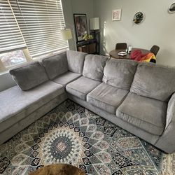 Grey Sectional Couch, Perfect Condition