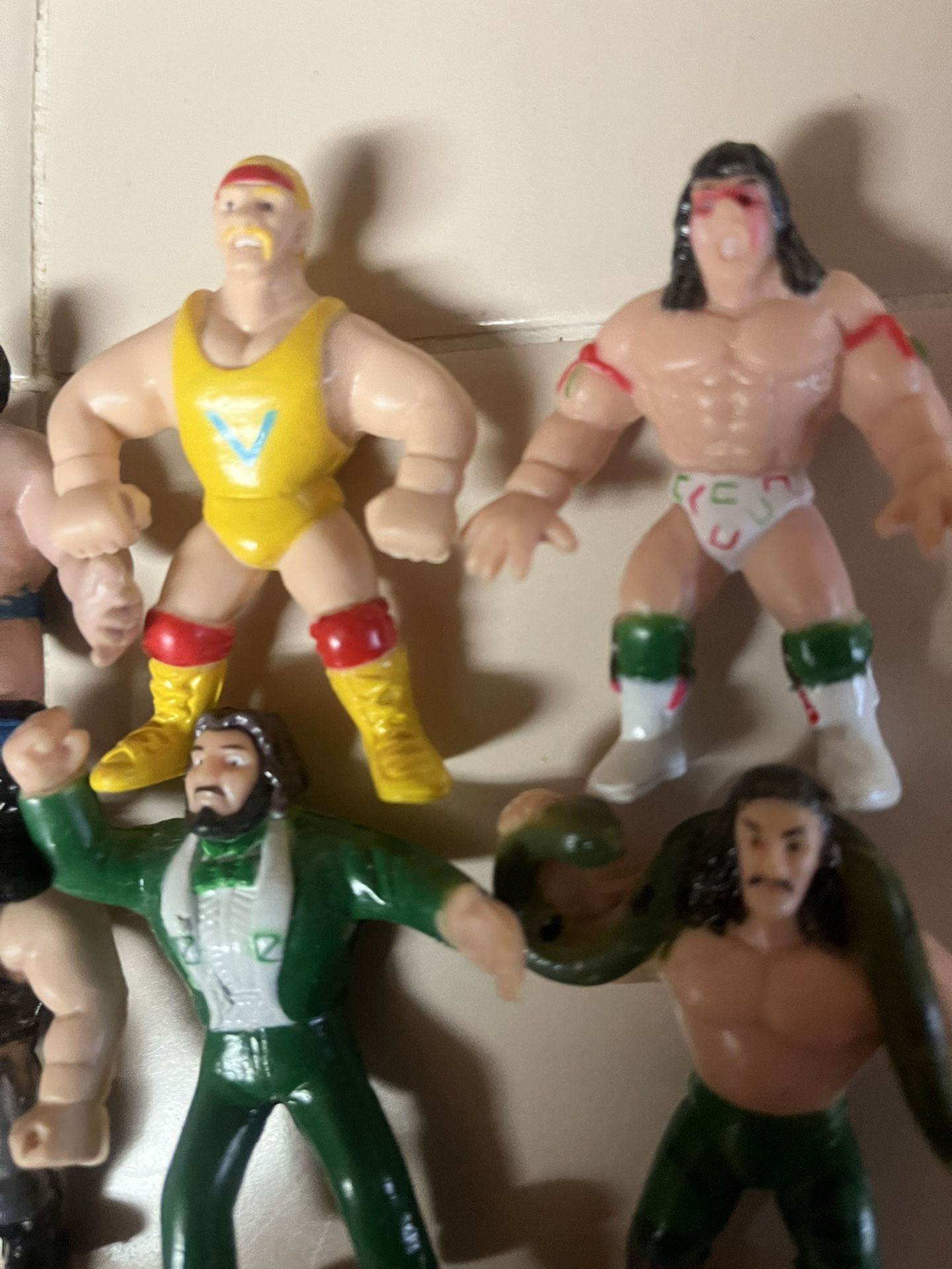 Old Minature WWf Action Figures