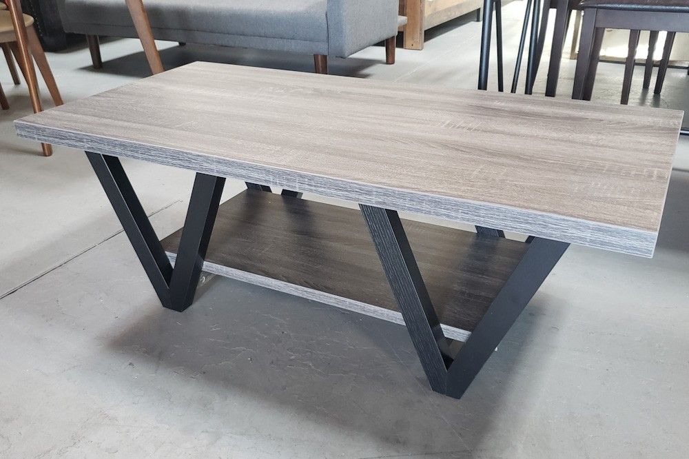 Tapered Gray Coffee Table