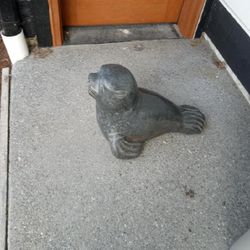 Seal Waterfall Spout Yard Art Decoration Solid Granite Seal