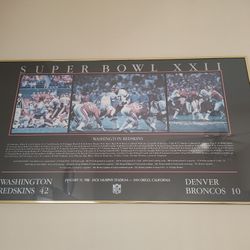 Washington Redskins Super Bowl frame XXII 