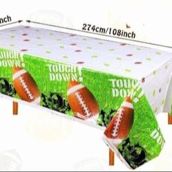 Football Theme Table Cover Disposable Rectangular