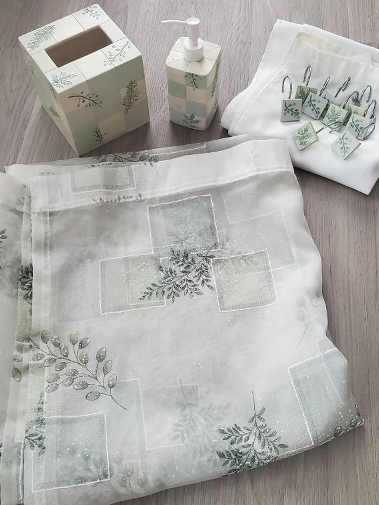 Croscill Rainier Everest Shower Curtain & Accessories