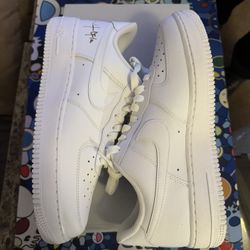 Travis Scott White Air Force 1 Size 9 And 10