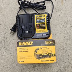 Dewalt 20v Battery 8.0 Ah And Charger Brand New 