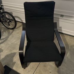 IKEA Poang Black Chair