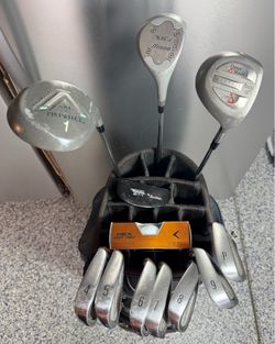 Men’s  RIGHT Handed Copperhead  11pc Golf Club set, with DATREK Miller Golf Bag