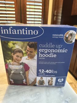 Brand New Infantino Cuddle Up Ergonomic Hoodie Baby Carrier