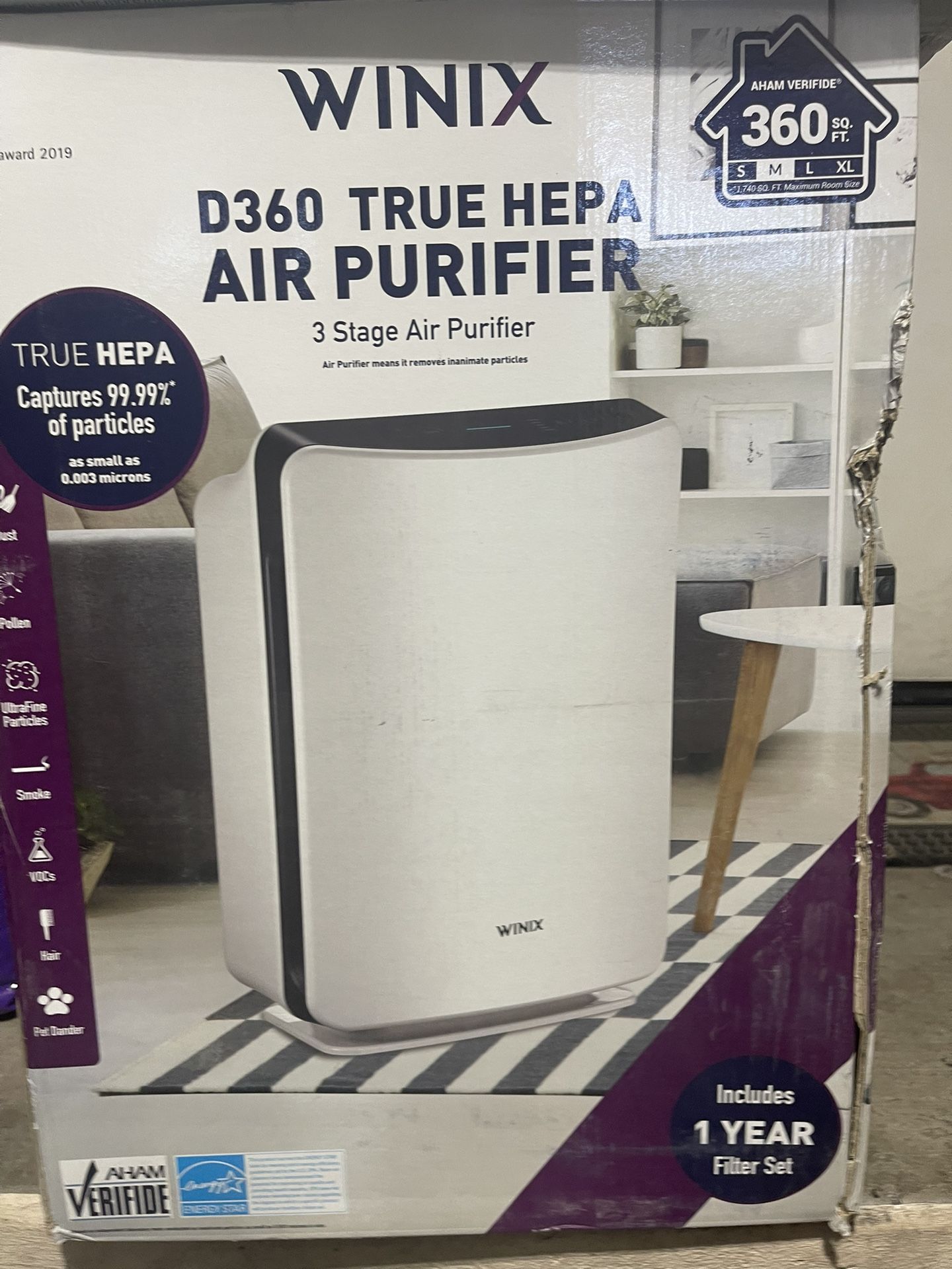 3-Stage True HEPA Air Purifier
