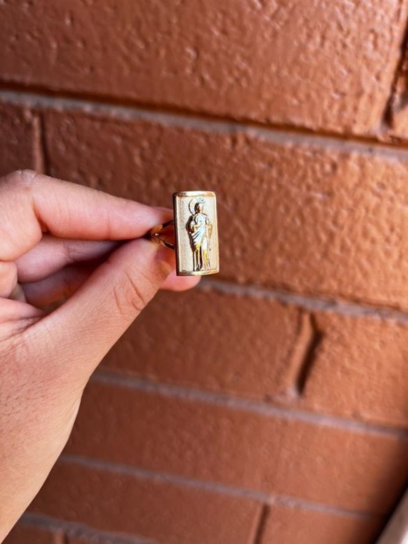 san judas ring and pendant
