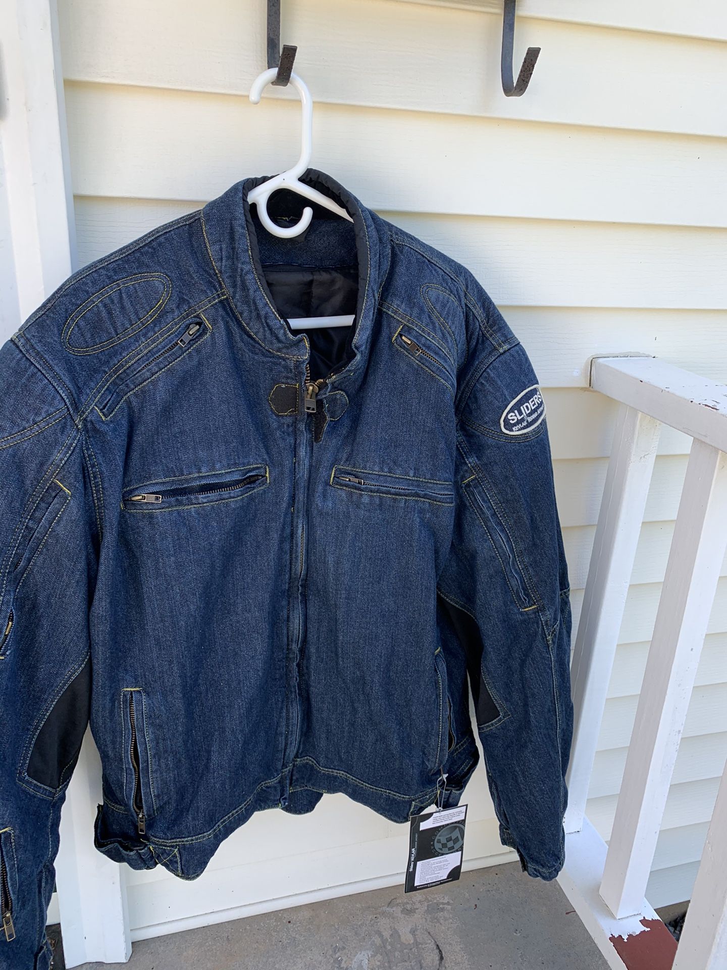 Kevlar Sliders Denim Motorcycle Jacket