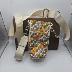 Crossbody Bottle Holder Floral