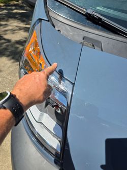Promaster van headlight top trim piece