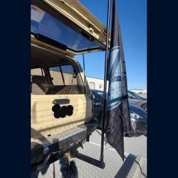 Flag Pole & Trailer Hitch For Trucks, Jeeps, SUVS    