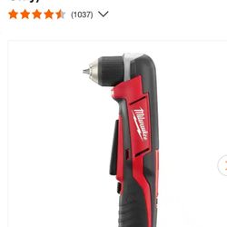 M12 12V Lithium-Ion Cordless 3/8 in. Right Angle Drill (Tool-Only)