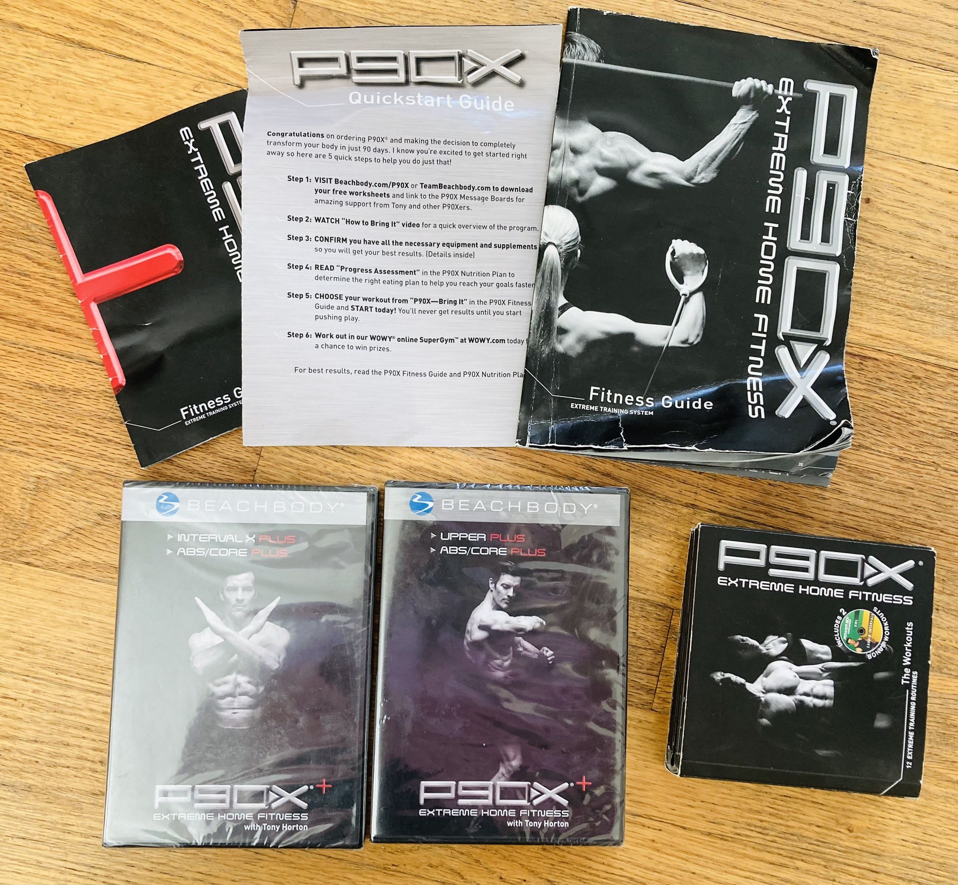 P90X EXTREME HOME FITNESS 12 DVD’S & ABS / CORE PLUS
