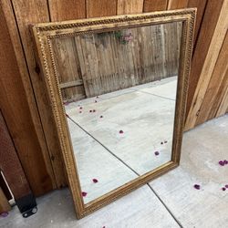 Vintage Gold Mirror 