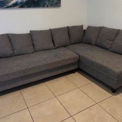 Gray Sectional Sofa(free Delivery)