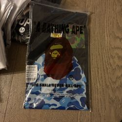 Bape Black and blue shirt