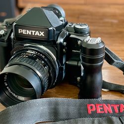 Pentax 67II with 105 2.4 lens.
