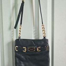 Michael Kors Authentic Leather Dark Green Crossbody Purse