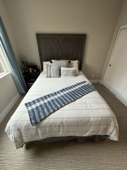 Queen Mattress and Headboard