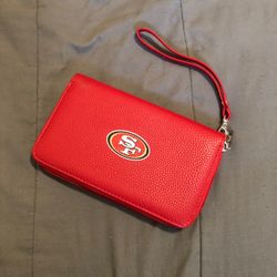San Francisco 49ers Red Wristlet Wallet