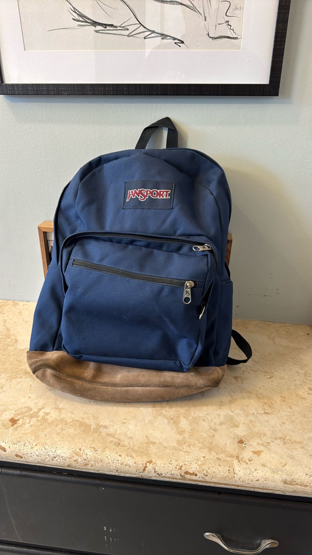 Used Jansport Back Pack (Dark Blue)