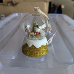 Hello Kitty Snow Globe Ornament.