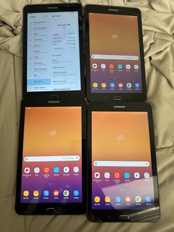 4  Samsung tablets NO TRADES
