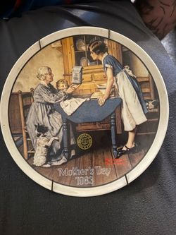 Norman Rockwell Mother's Day 1983 Collector Plate