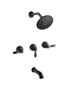 3 Handle Tub and Shower Faucet Set