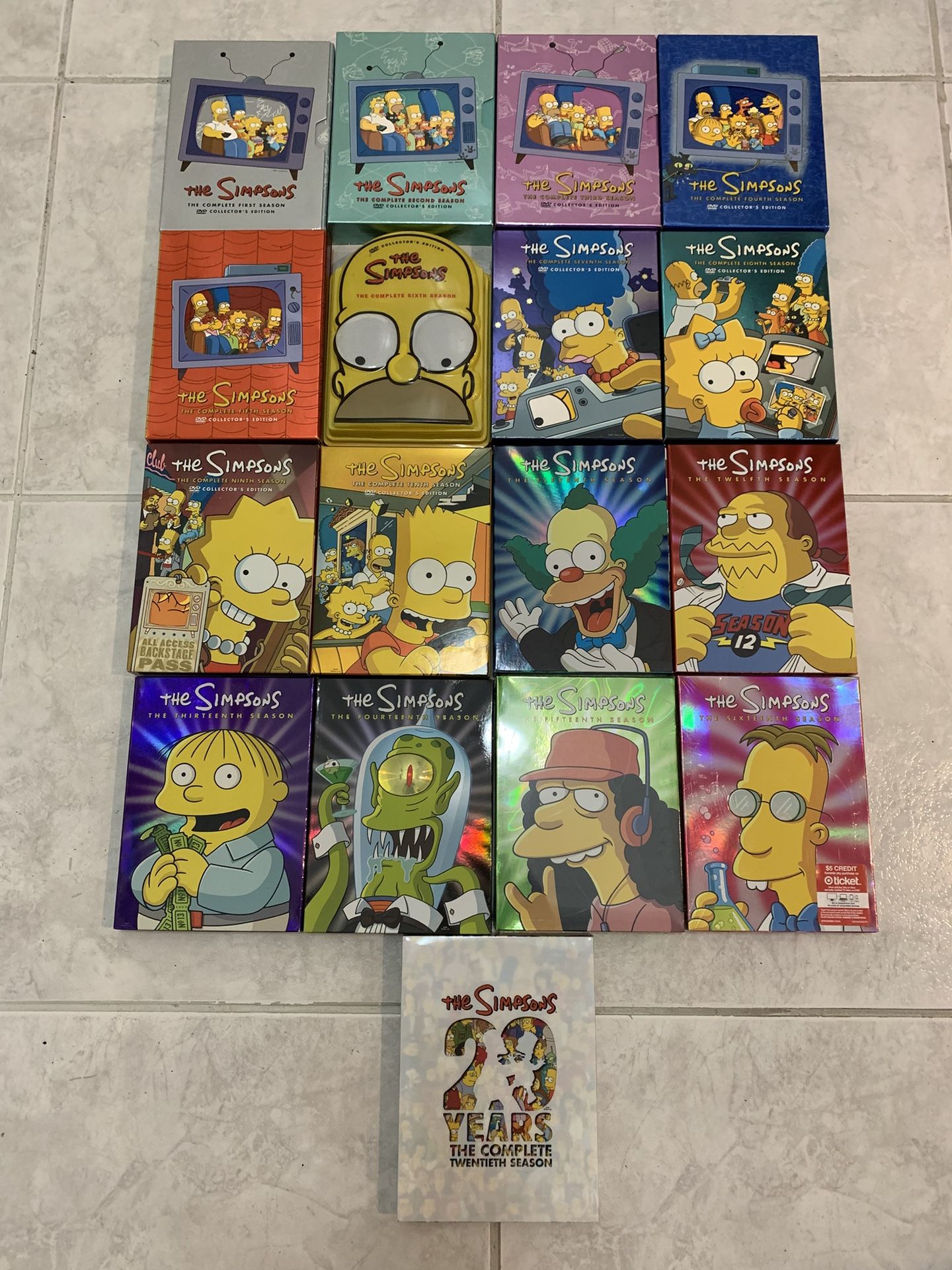 The Simpsons Complete Series Ultimate Collection DVD Seasons 1-16 & Season 20