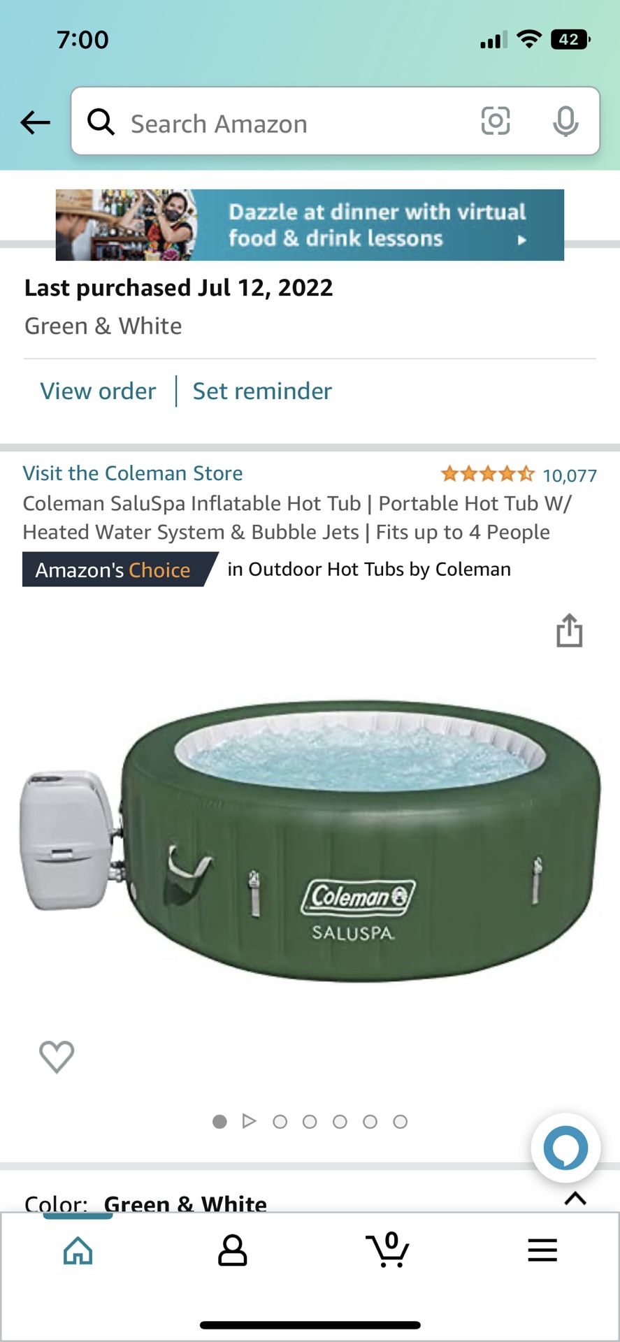 NEW inflatable Hot Tub 