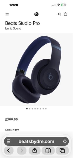 Beats Studio Pro Wireless Headphones – Navy