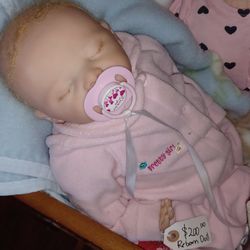 Reborn Doll With Magnetic Pacifier 