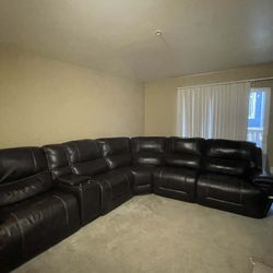 Sectional Electric Recliner Couch