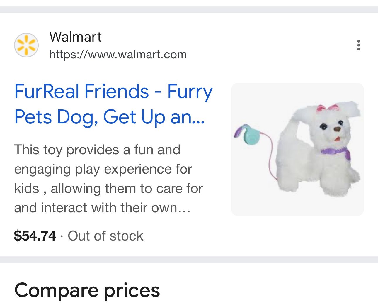 Real Furry Friends Toy Dog