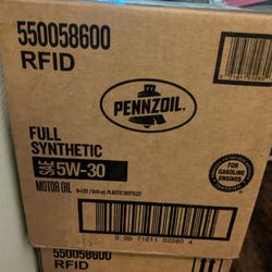 Case Of 6 1 Quart Full Synthetic Penzoil 5w-30