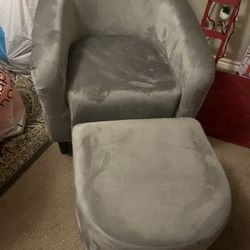 Accent Chair With Ottoman 