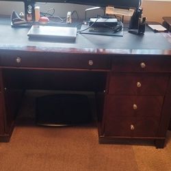 Desk - C-Suite Desk, File Cabinet $150 OBO