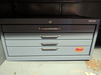 Huot 4 Drawer Drill Bit Dispenser with drill bits
