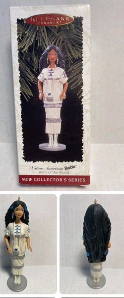 Native American Barbie Christmas Ornament 