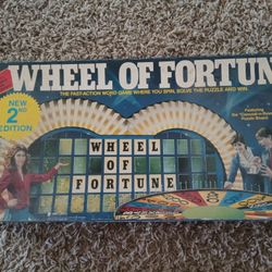 Vintage 1986 Wheel Of Fortune Game 