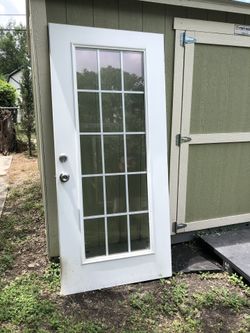 Wood Door With Windows