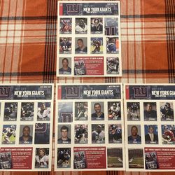 2004 New York Giants Sticker Collections 