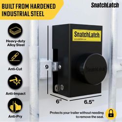 New Trailer Security Hard Lock by SnatchLatch - Heavy Duty Cam Lock Horse Shipping Container