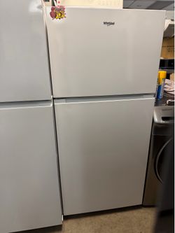 New whirlpool refrigerator top freezer14 cu ft-counter depth