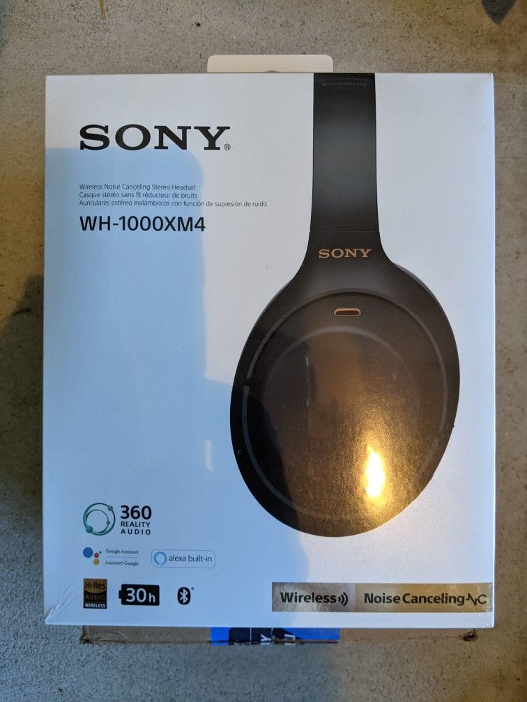 New Sealed Sony Wh-1000xm4noise Cancelling Headphones