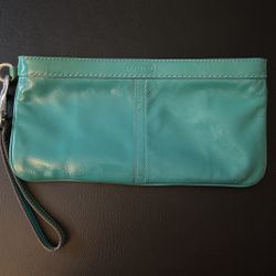 Teal Coach Clutch